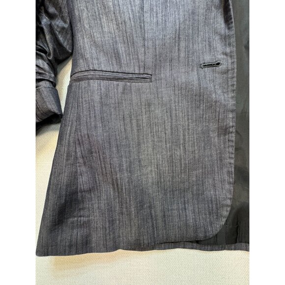 Calvin Klein Women's Blazer Suit Jacket Size S Denim Stretch 3/4 Sleeve Career - Picture 6 of 11